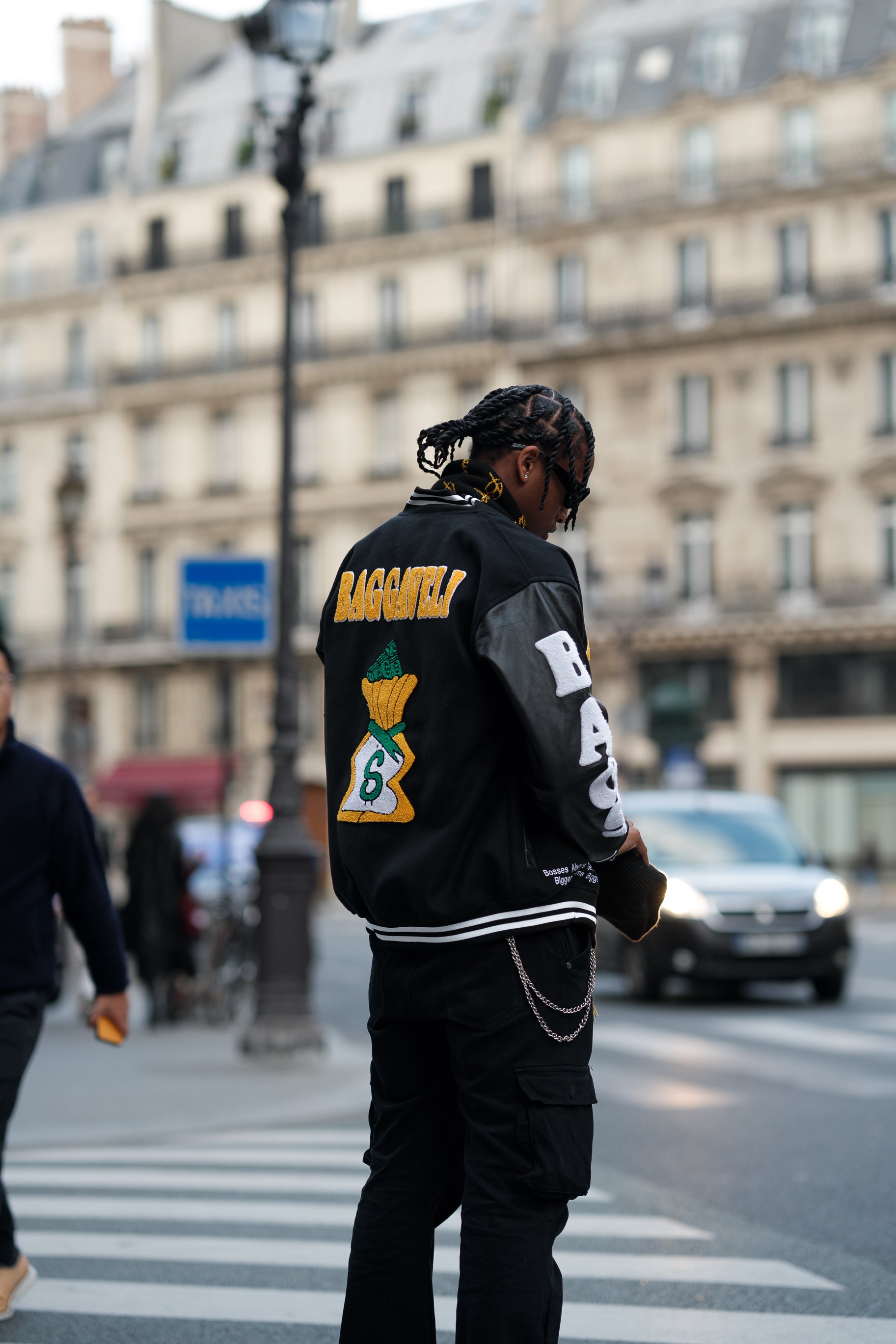 Black and Gold Varsity Jacket