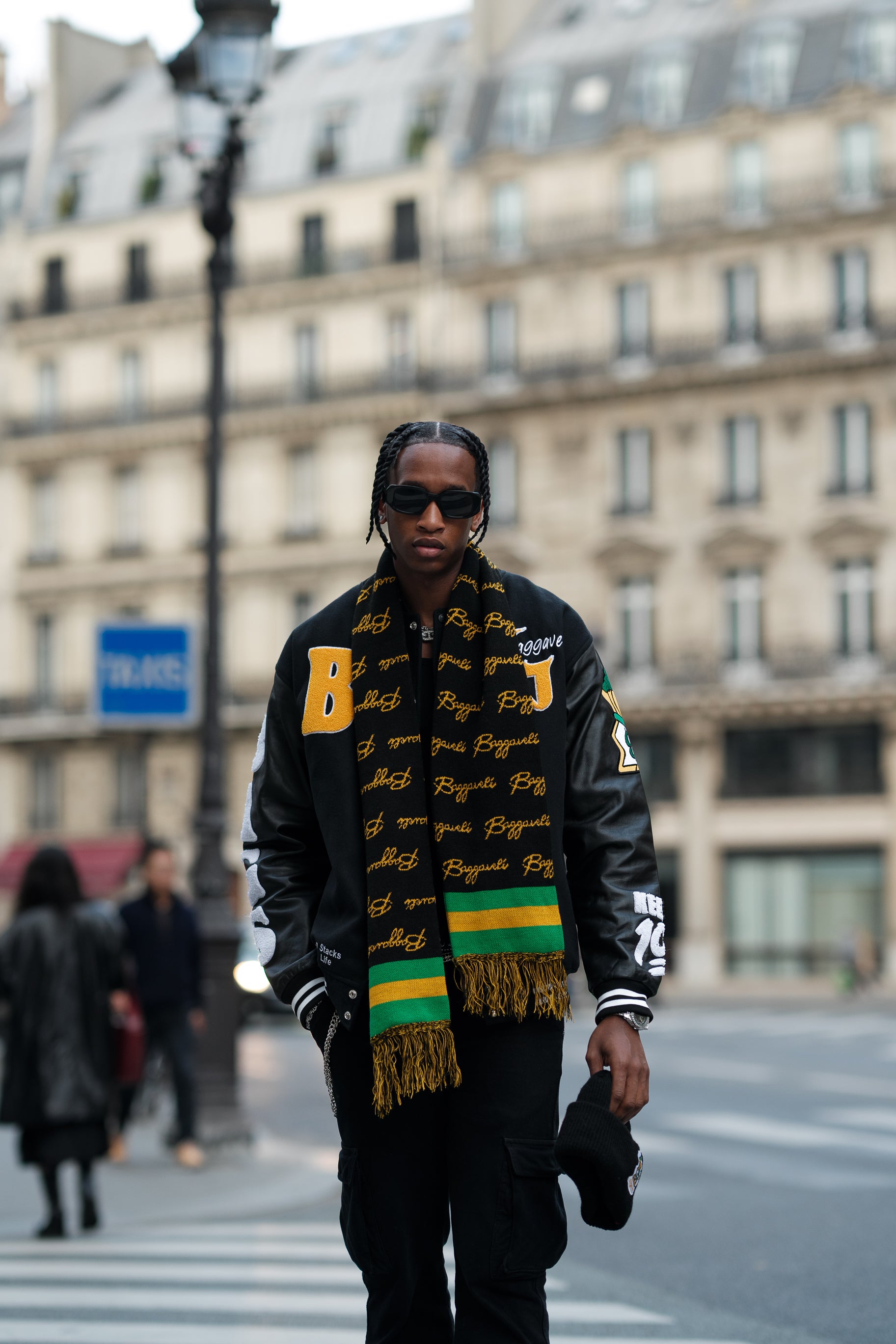 Black and Gold Varsity Jacket