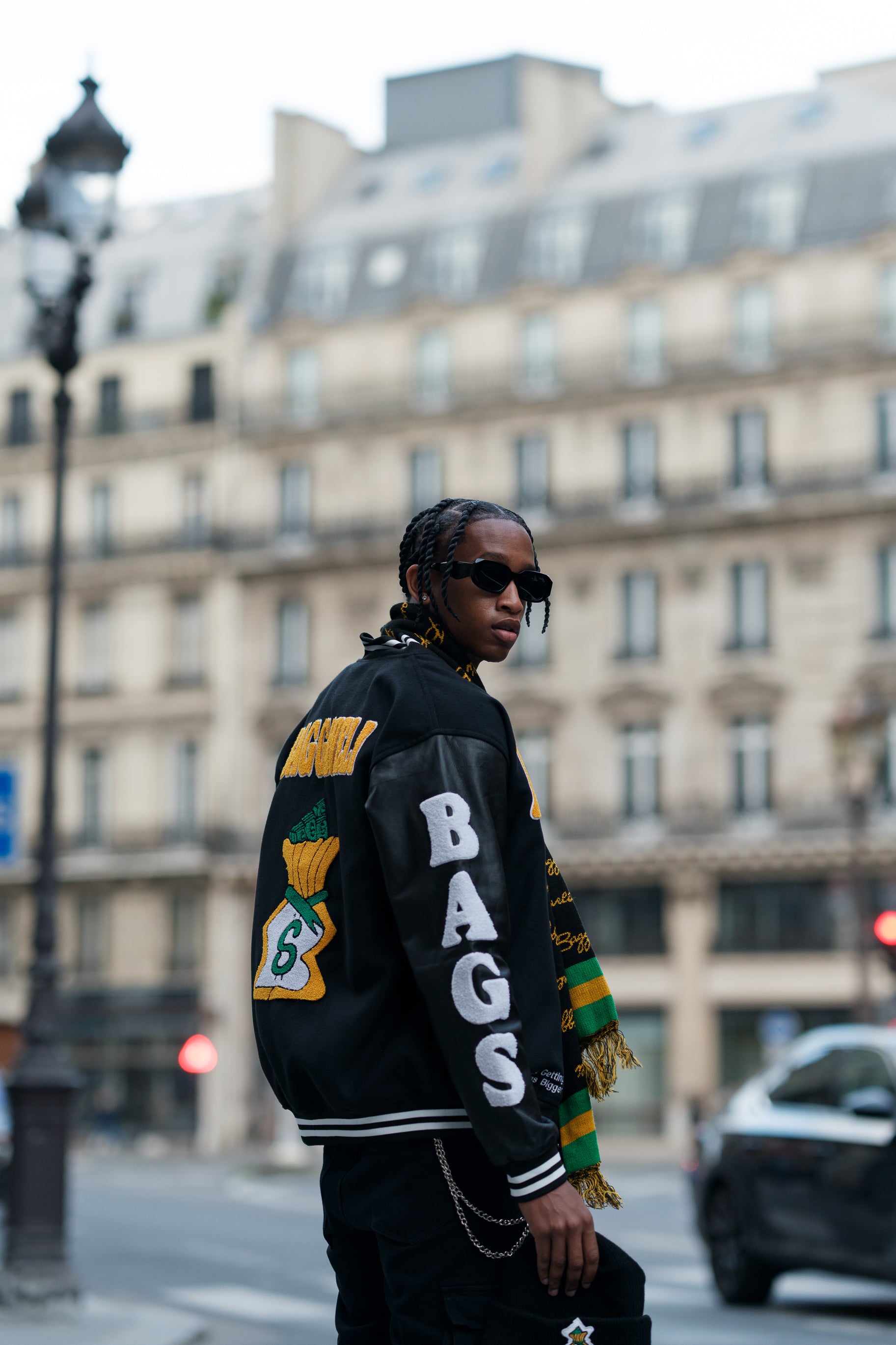 Black and Gold Varsity Jacket