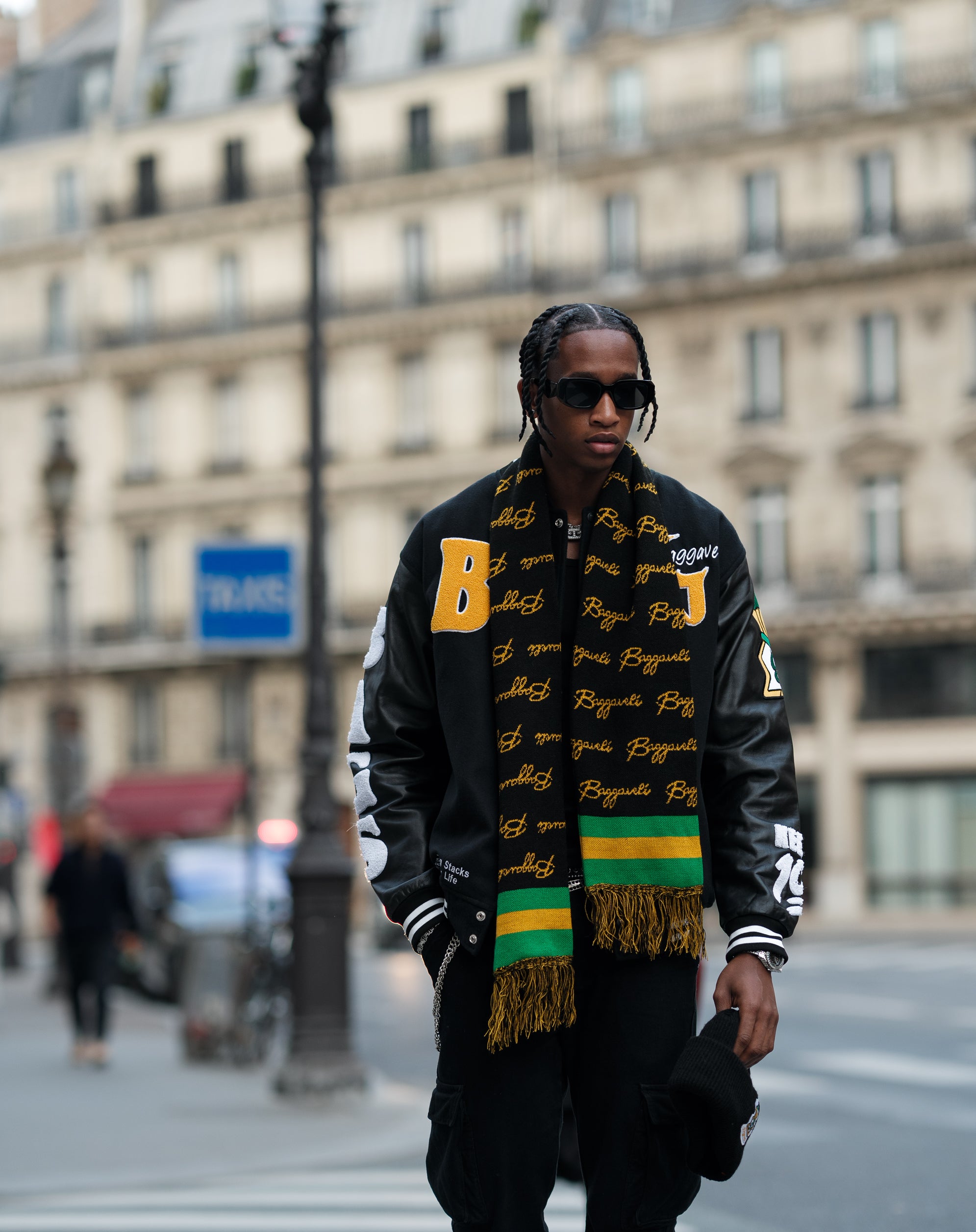 Black and Gold Varsity Jacket