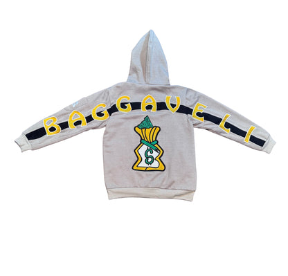 Baggaveli half zip grey shiesty hoodie